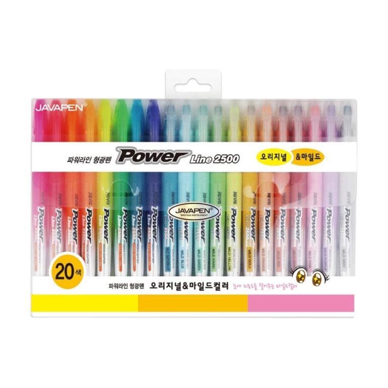 Javepen rainbow pastel highlighter pen set