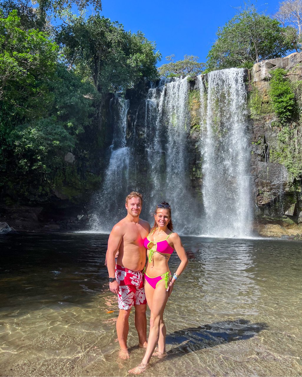 Casey and her husband in Costa Rica