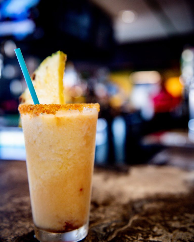 Pina Colada from Salty's Island Bar and Grille in Clearwater, Florida.